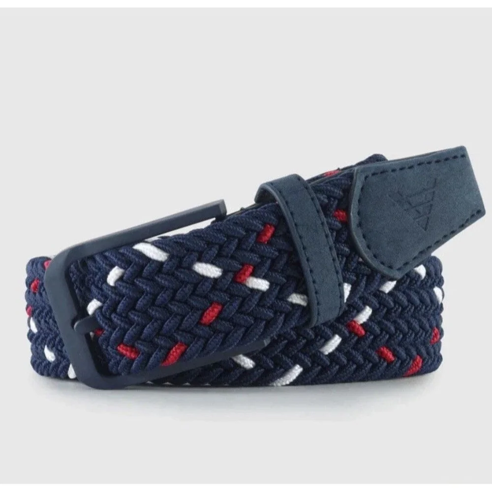 Vivid Golf Woven Maximum Stretch Mens Belt Size 36 Blue Red New In Box